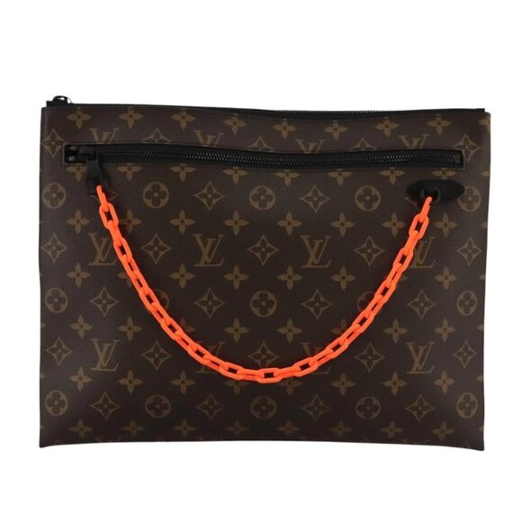 LOUIS VUITTON Monogram Solar Powered Ray Pochette A4 Bag M44484 LV Auth 106264A - Picture 1 of 14